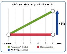 A Pycnogenol-alapú készítmény növelte a bőr rugalmasságát
